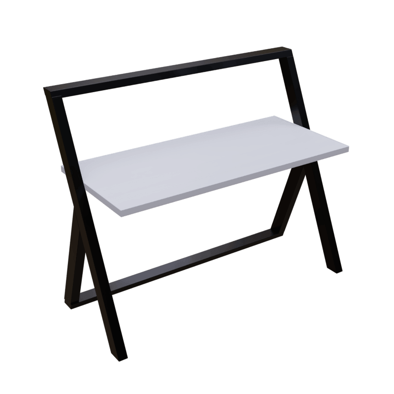 Aster Study Table in White Color - Ouch Cart