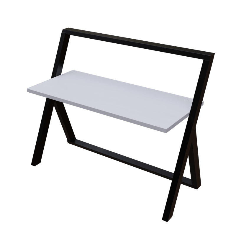 Aster Study Table in White Color - Ouch Cart