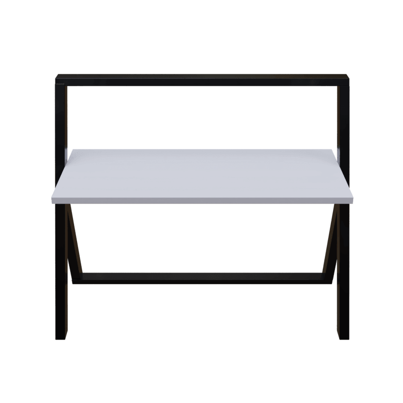 Aster Study Table in White Color - Ouch Cart