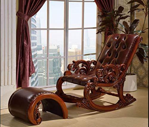 Aamazing Hand Carved Rocking Chair (Teak Wood) - Ouch Cart