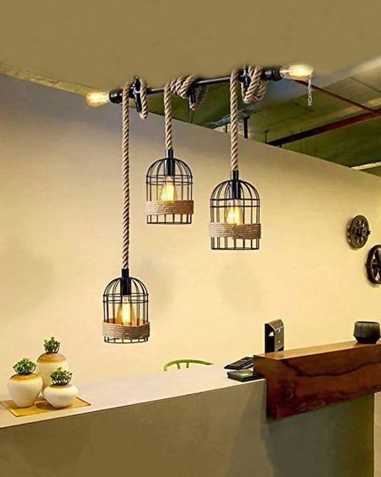 Industrial Antique Retro Metal Pendant Chandelier Lighting - Ouch Cart