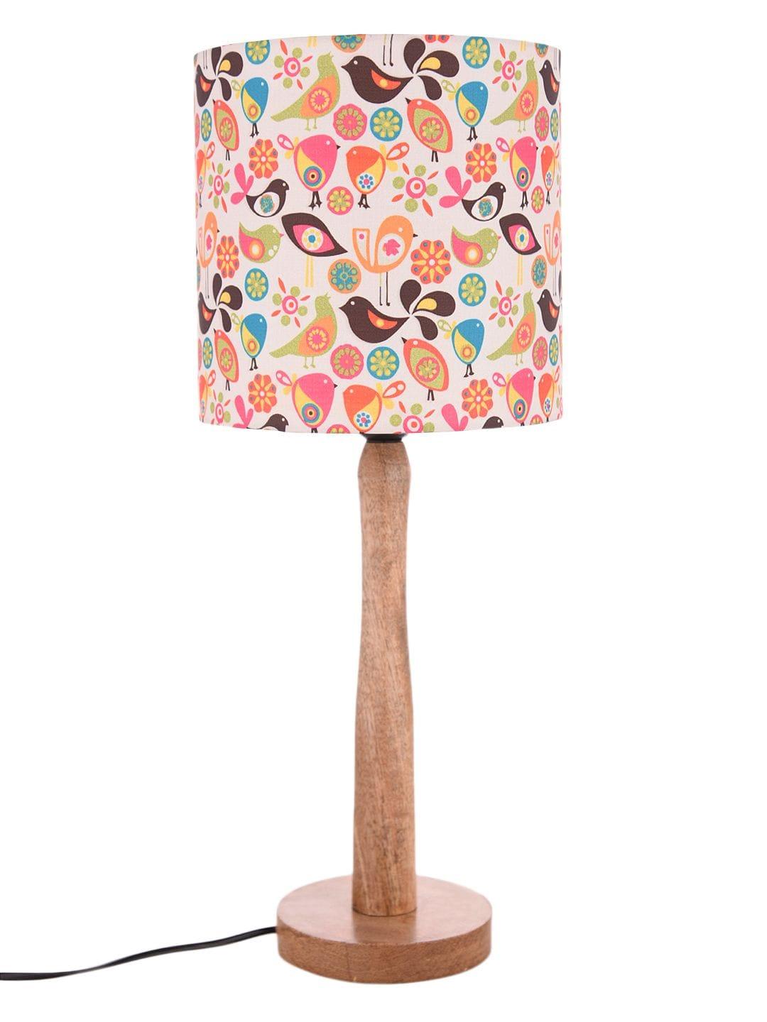 Colorful Birds Wooden Lamp - Ouch Cart
