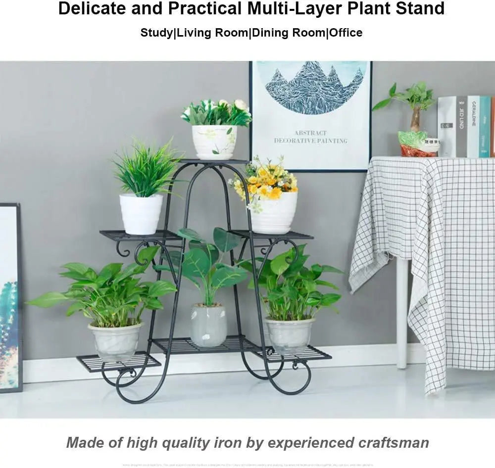 6 Tier Plant Stands for Indoors and Outdoors, Flower Pot Holder - Ouch Cart