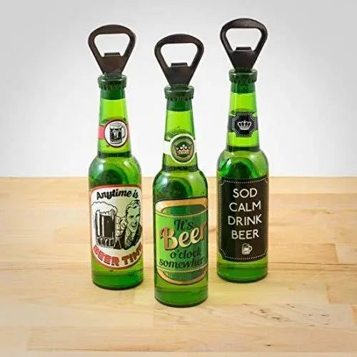 2 in 1 Whisky Shaped Bottle with Opener and Fridge Magnet - Ouch Cart