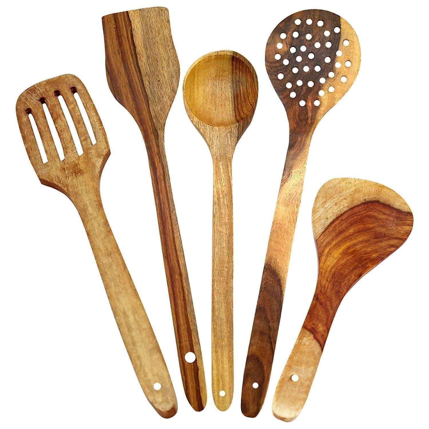 Mango Wood Cooking Spoon - Ouch Cart