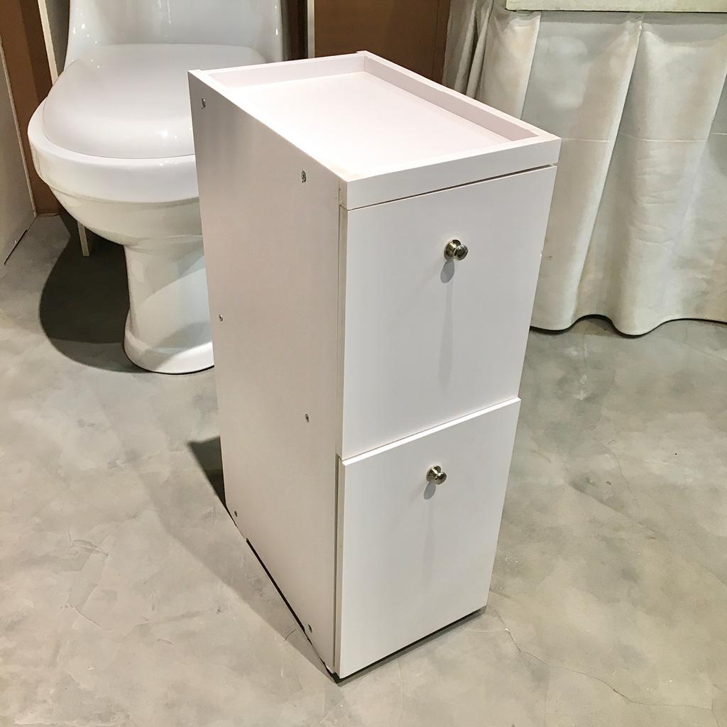 Waterproof PVC Bathroom WC Side Storage Cabinet Racks With Drawer By With Free Soap Dish Miza - Ouch Cart