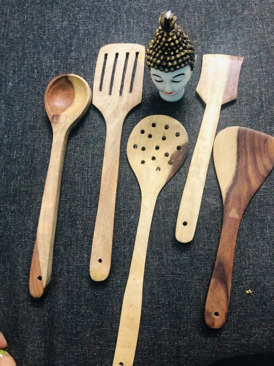 Mango Wood Cooking Spoon - Ouch Cart