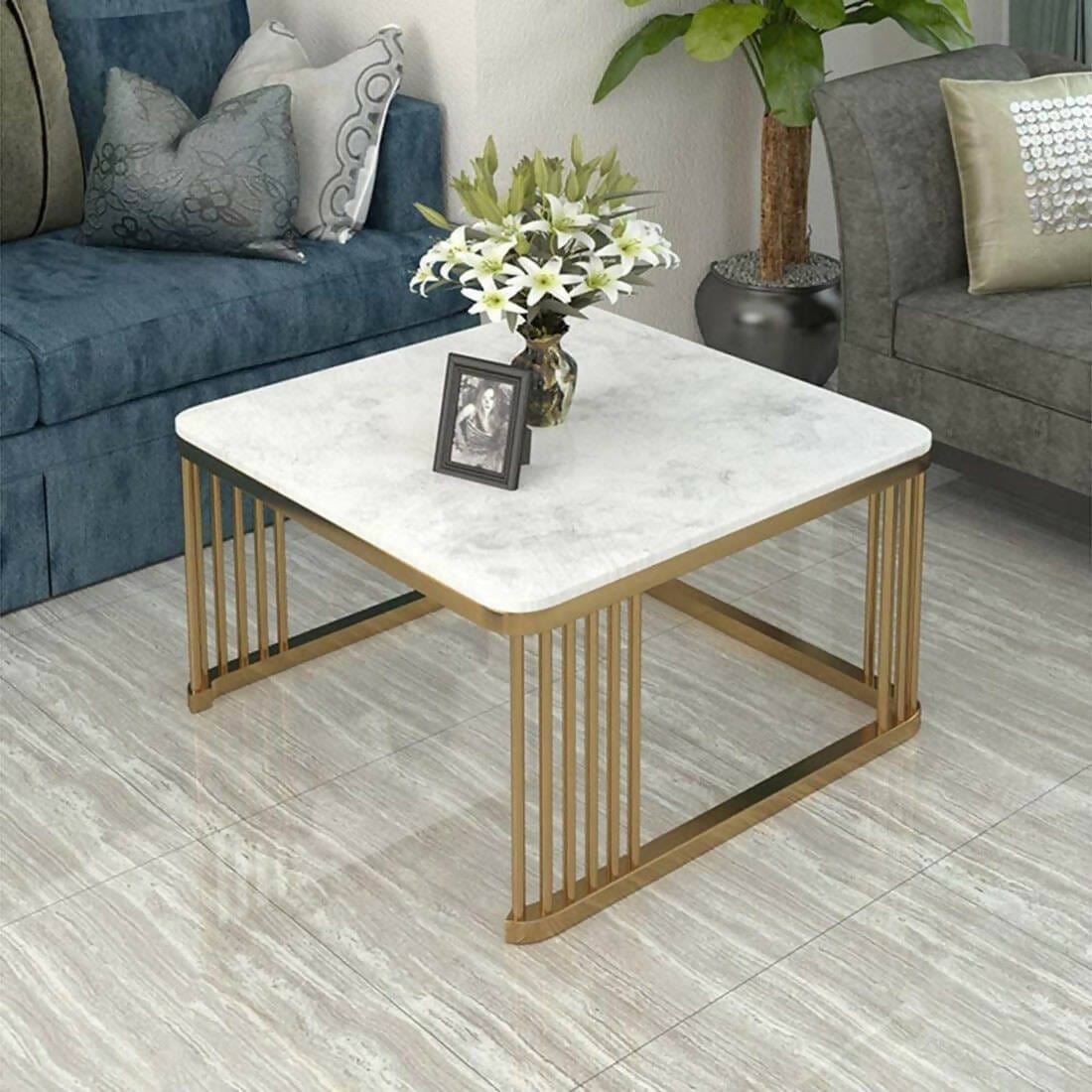 Nordic Marble Nesting Coffee Table Set of 2