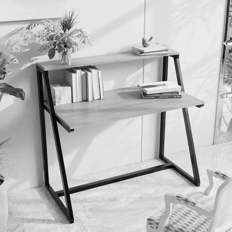 Cambria Study Table in White Color - Ouch Cart
