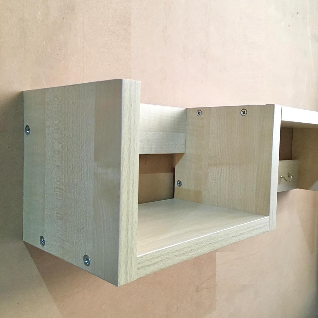 MDF Wall Mounted Key Hooks Shelf By Miza - Ouch Cart