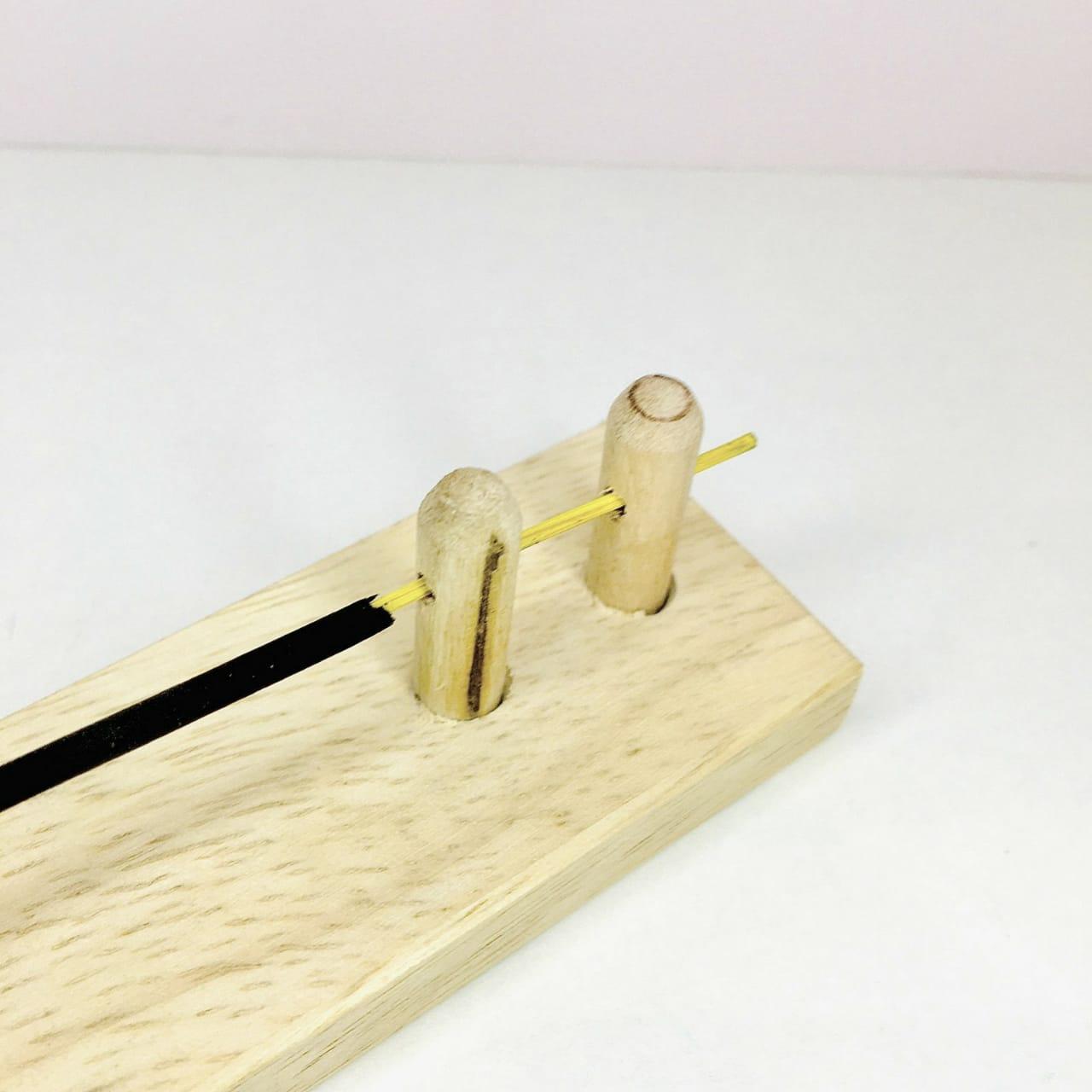 Reliable Wooden Agarbatti Stand with Ash Catcher Dhoop Stick Holder For Home Mandir By Miza - Ouch Cart