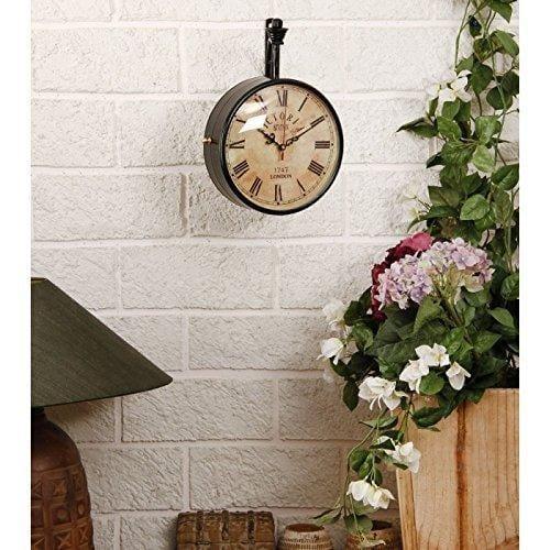 Wall Hanging Vintage Style Station Clock - Ouch Cart