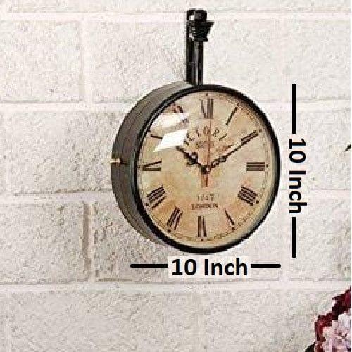 Wall Hanging Vintage Style Station Clock - Ouch Cart