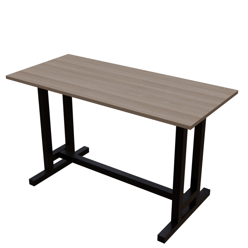 Clover Study Table in Wenge Color - Ouch Cart