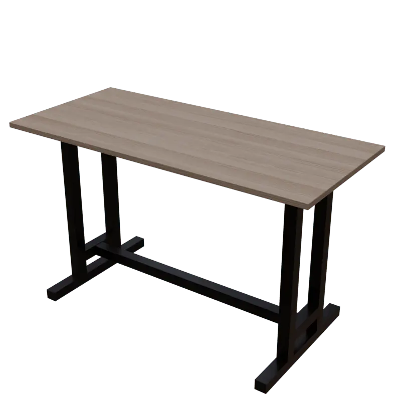 Clover Study Table in Wenge Color - Ouch Cart