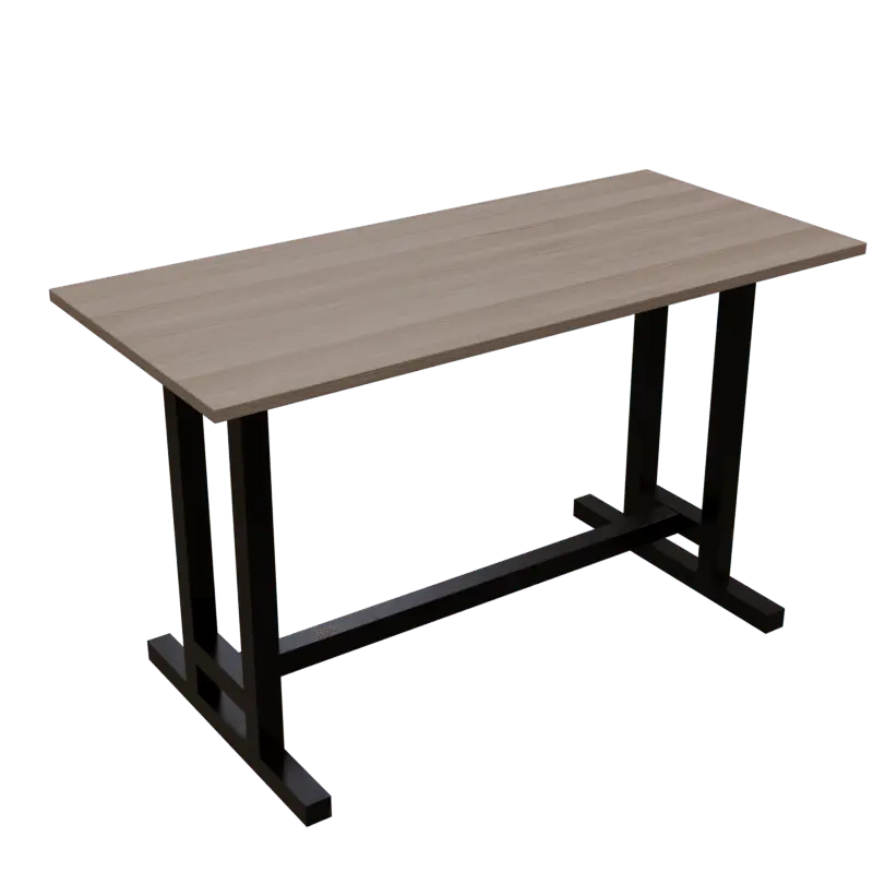 Clover Study Table in Wenge Color - Ouch Cart