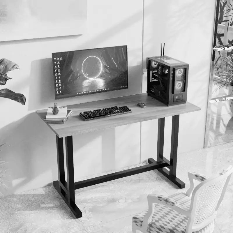 Clover Study Table in Wenge Color - Ouch Cart