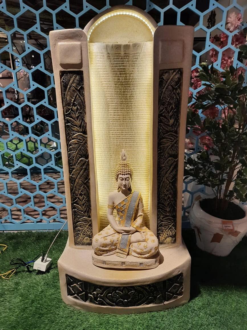 Buddha Water Fountain (125 cm X 56 cm X 35 cm) - Ouch Cart