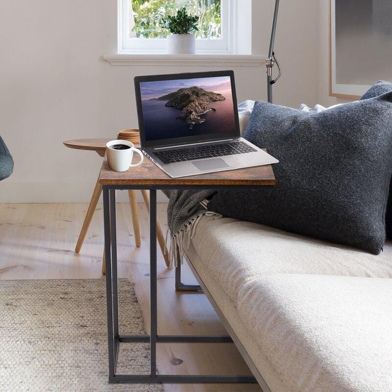 Laptop Table Online - C Shape Side Table, End Table & Laptop Table | wooden laptop table| laptop table for home