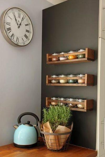 Wooden Wall Shelf For Bathroom Accessories / Kitchen Spice/ Use as Cosmetics Rack ( With Complementary Coaster ) By Miza -1 Pc - Ouch Cart