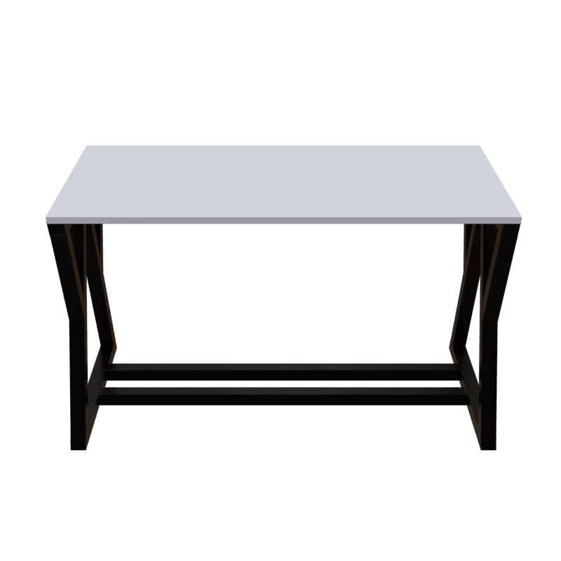 Daffodil Study Table in White Color - Ouch Cart