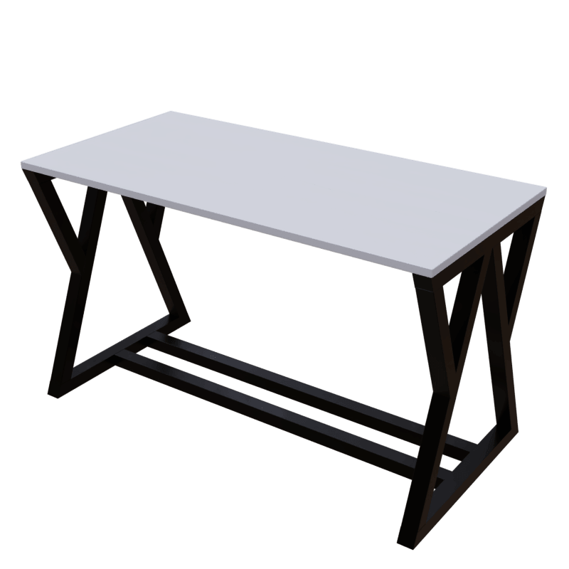 Daffodil Study Table in White Color - Ouch Cart
