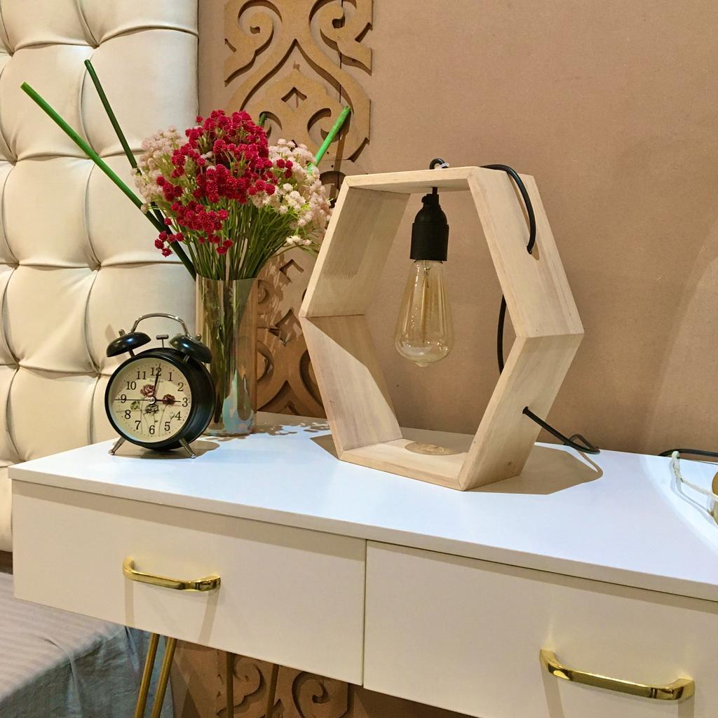 Hexagon Design Table Lamp /Hanging Lamp By Miza - Ouch Cart