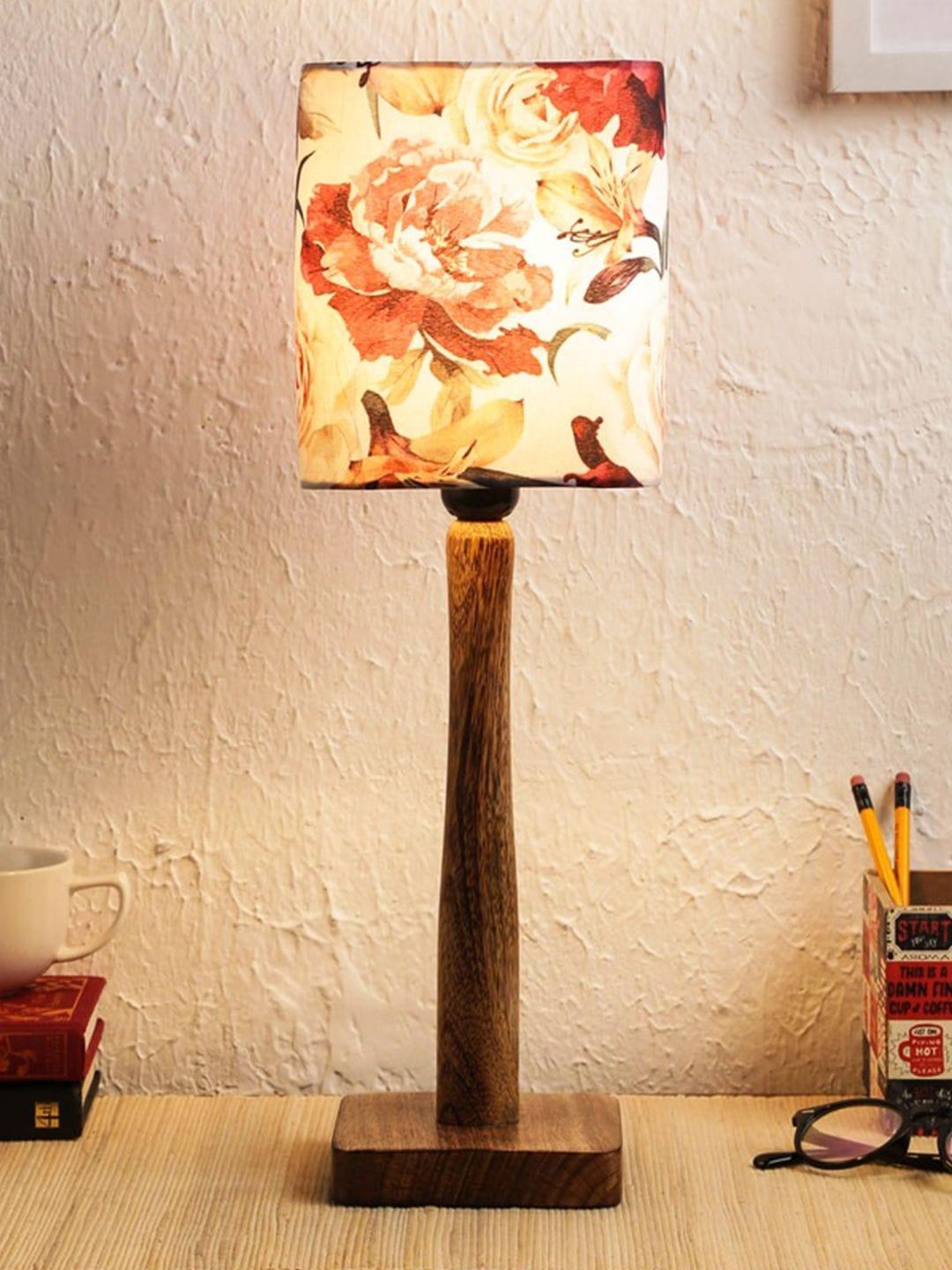 Floral Rose Wooden Lamp - Ouch Cart