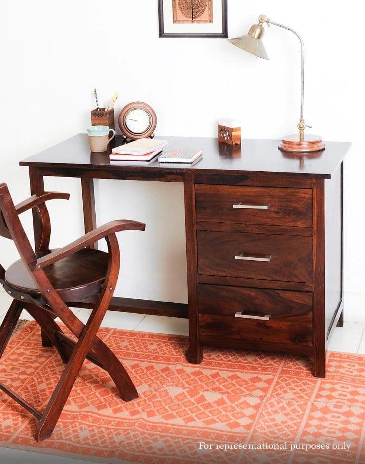 Sheesham Wood Study Table - Ouch Cart