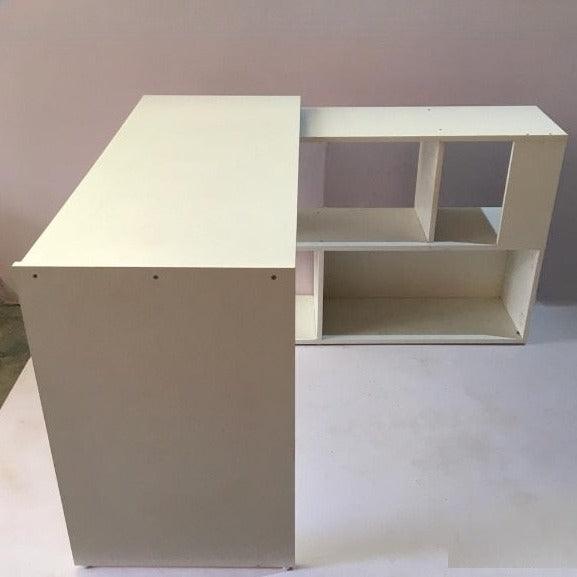 Folding Rotating L - Shaped Corner Desk/Computer Table For Office & Home By Miza - Ouch Cart