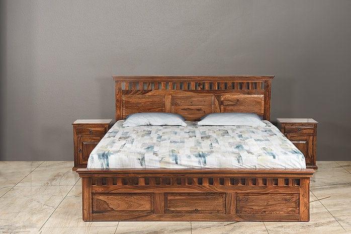 Sheesham Wood Nayandini Maharaja Bed - Ouch Cart