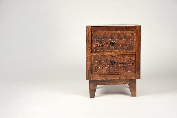 Sheesham Wood Anahita Side Table - Ouch Cart