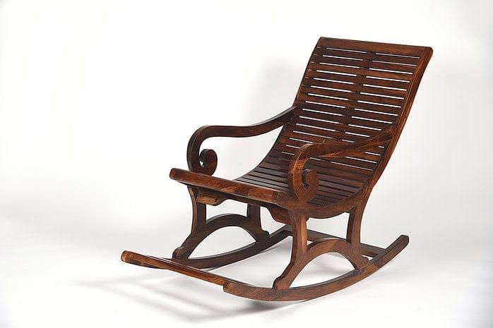 Sheesham Wood Varnini Rocking Chair - Ouch Cart