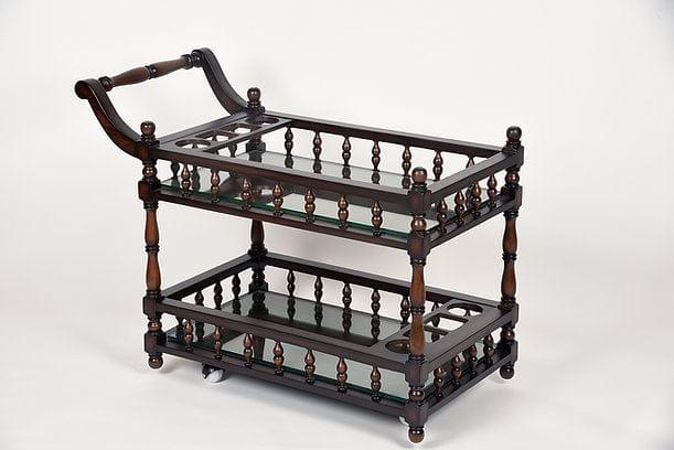 Teak Wood Raahat Tea Trolley - Ouch Cart