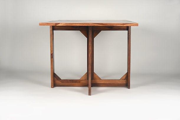 Sheesham Wood Neevan Foldable Table - Ouch Cart