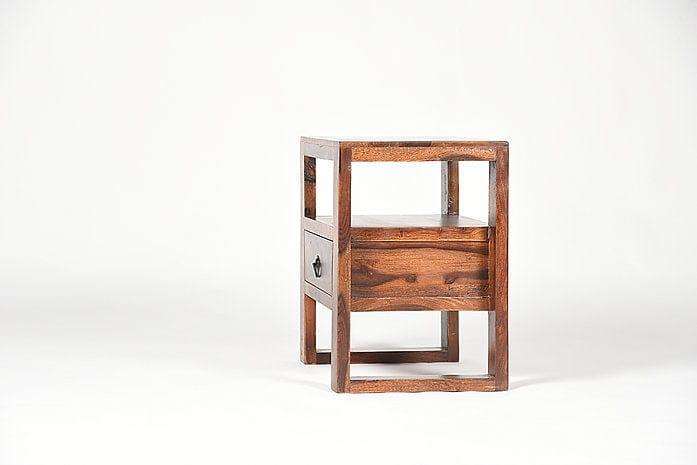 Sheesham Wood Aira Side Table - Ouch Cart