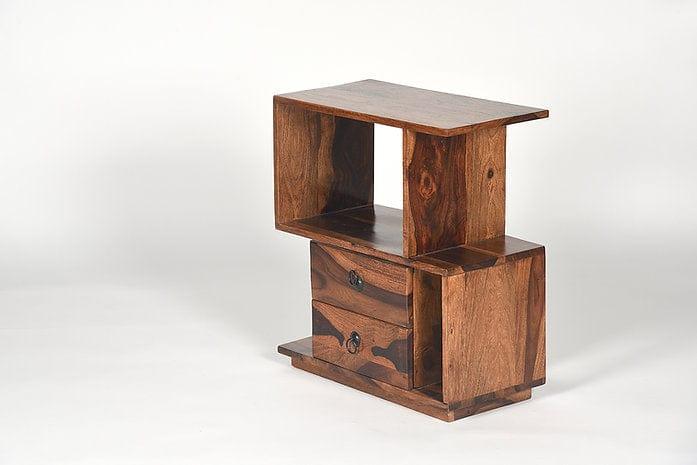 Sheesham Wood Nuveena Side Table - Ouch Cart