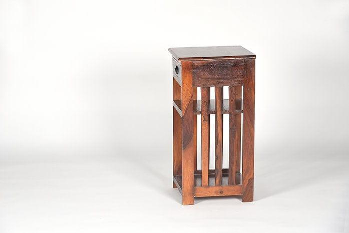 Sheesham Wood Chitramaya Side Table - Ouch Cart