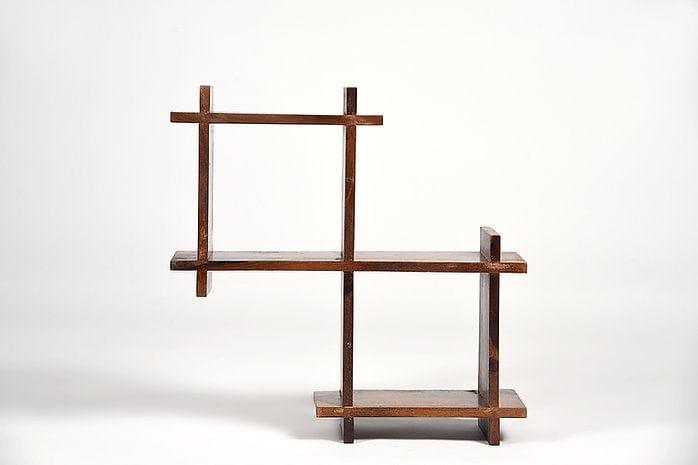 Sheesham Wood Kaushtubh Wall Shelf - Ouch Cart