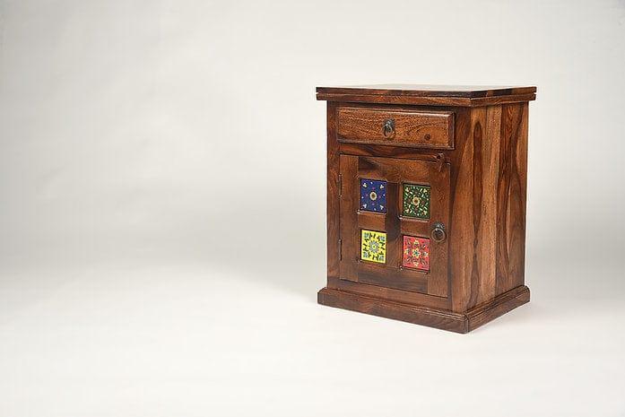 Sheesham Wood Shayak Side Table - Ouch Cart