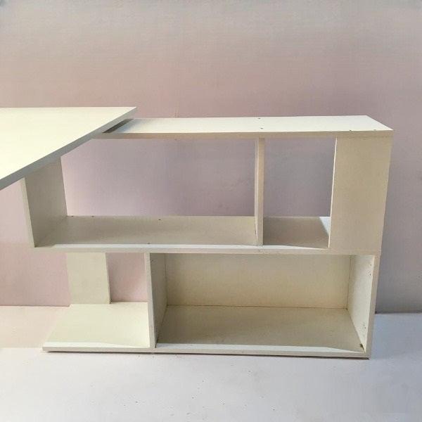 Folding Rotating L - Shaped Corner Desk/Computer Table For Office & Home By Miza - Ouch Cart