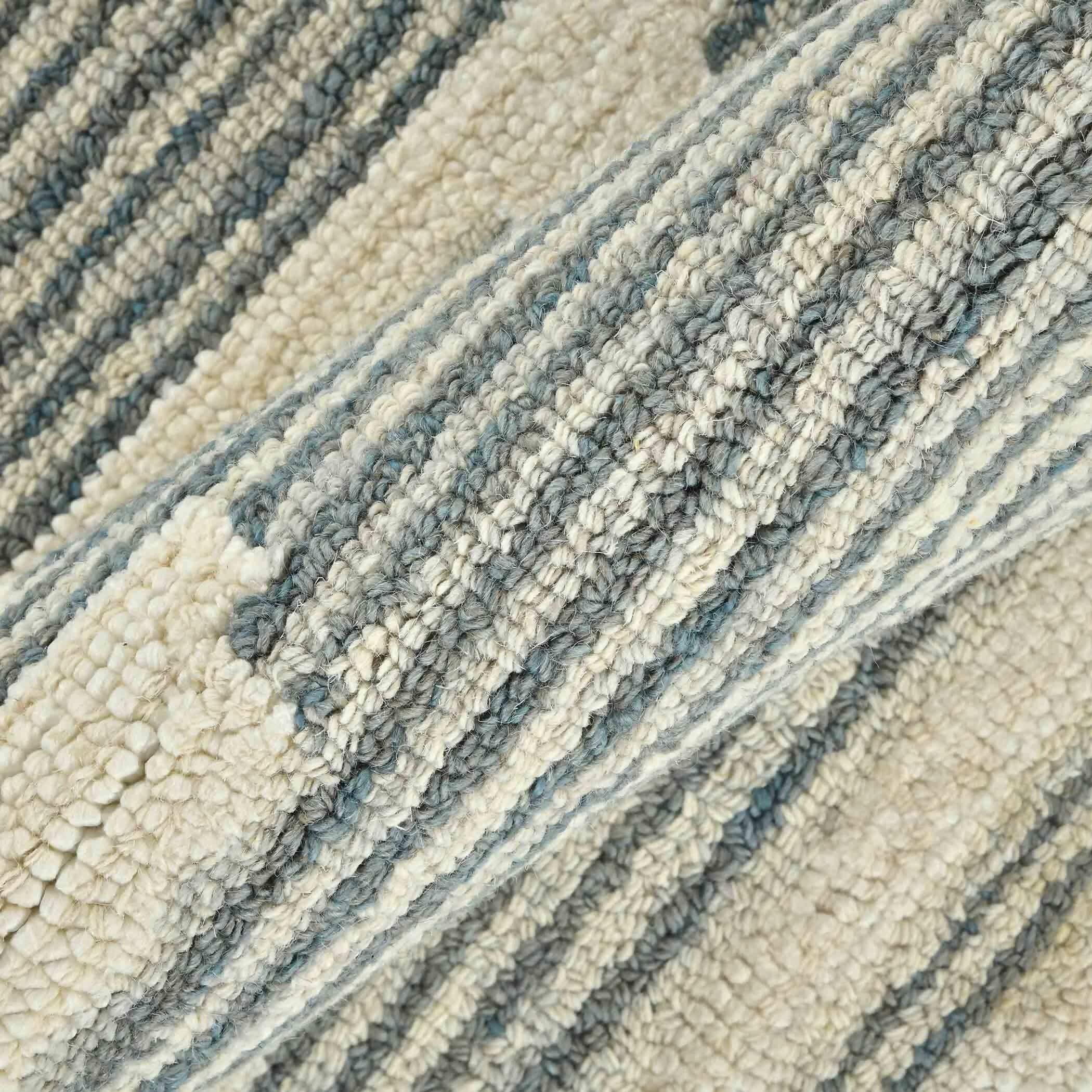 Gray Wool Chicago 5x8 Feet Hand-Tufted Carpet Rug