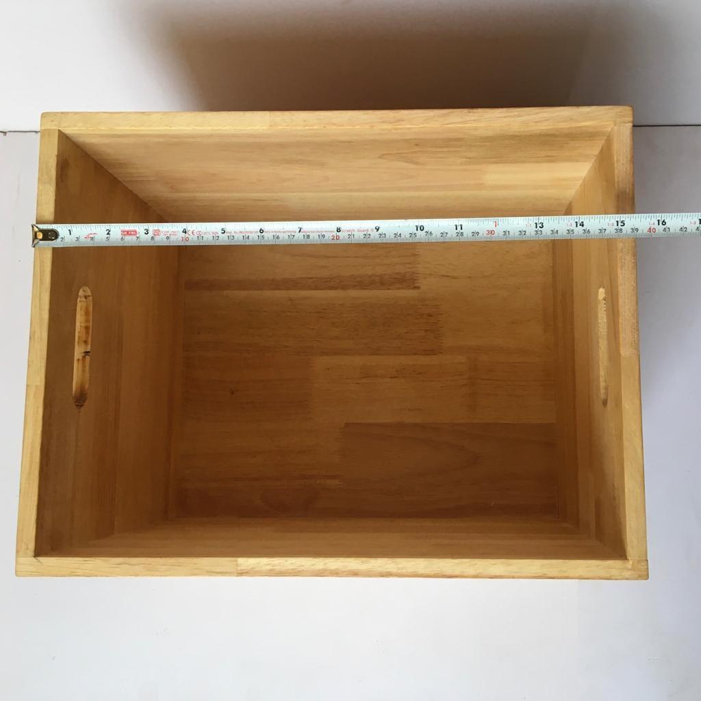 Wooden Storage Crate Box/Tool Box For Home Organiser ( With Complementary Coaster ) By Miza - Ouch Cart