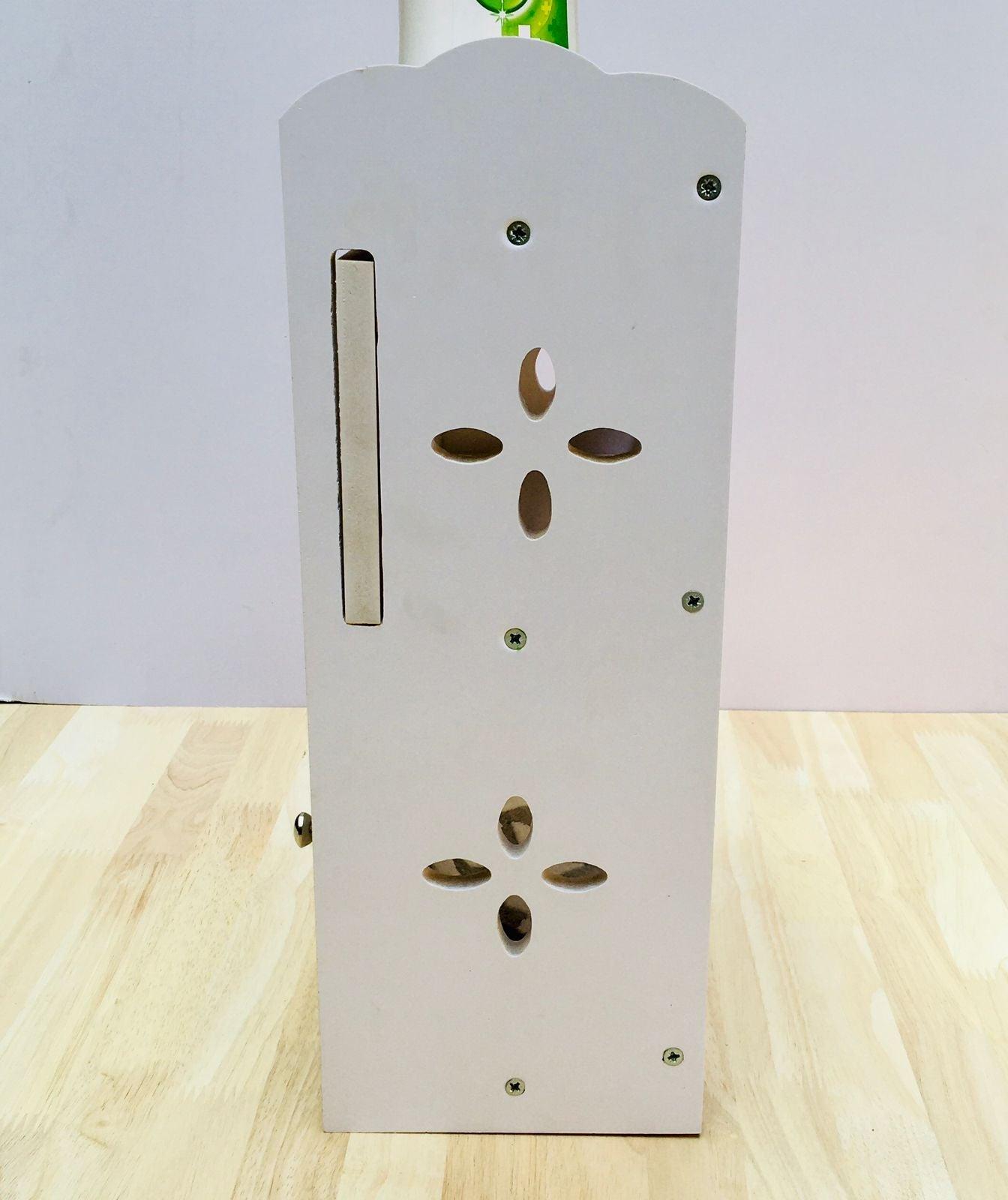 Wall Mounted PVC Waterproof Toilet Tissue Box Wall Hanging Bathroom Cabinets With Free Soap Dish By Miza - Ouch Cart