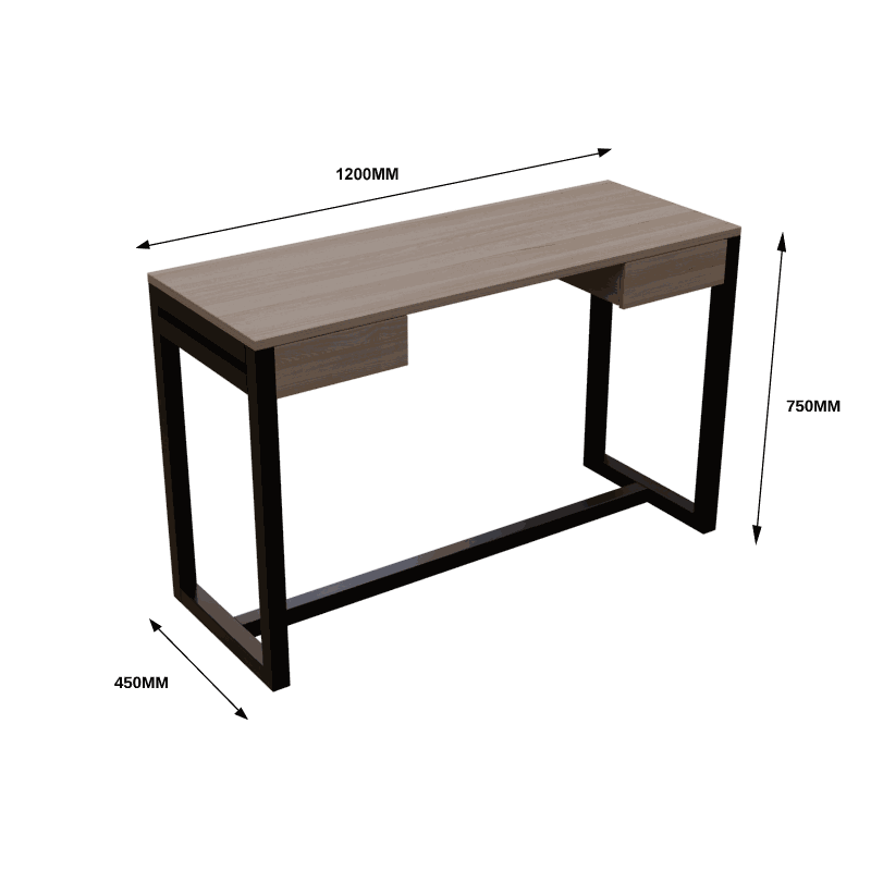 Edlin Study Table in Brown Color