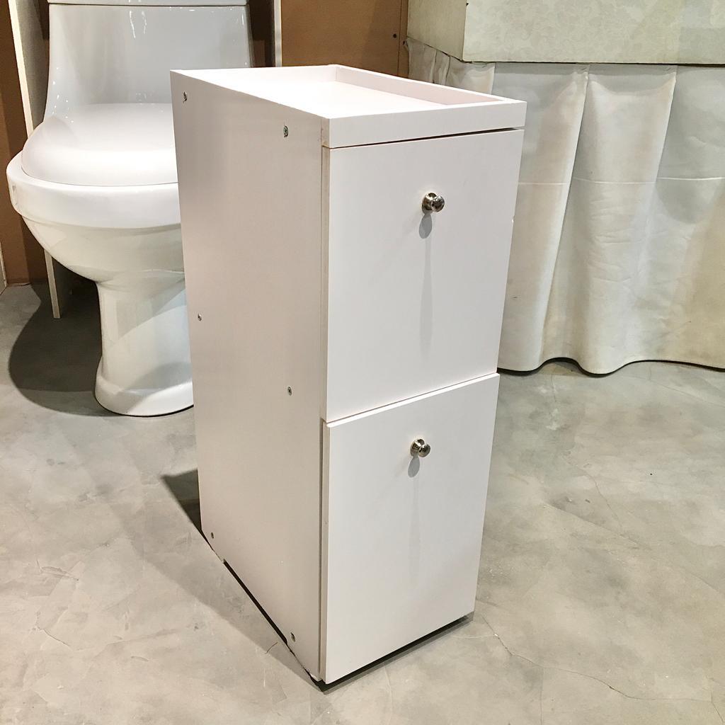 Waterproof PVC Bathroom WC Side Storage Cabinet Racks With Drawer By With Free Soap Dish Miza - Ouch Cart