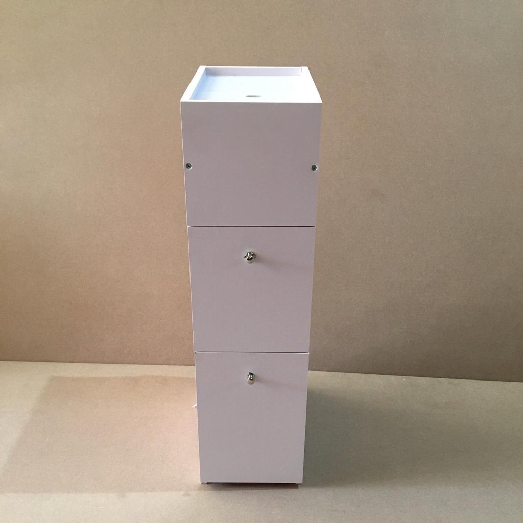 Waterproof PVC Bathroom WC Side Storage Cabinet Racks With Drawer By With Free Soap Dish Miza - Ouch Cart