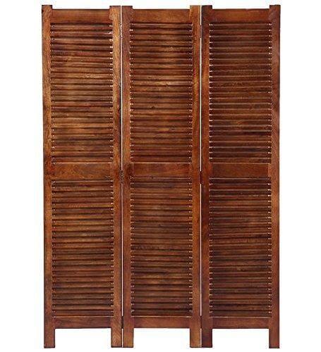 Wooden Partitions - Wood Room Divider Partitions for Living Room 3 Panels - Wooden Partition Room Dividers for Home & Kitchen Office Wall - Ouch Cart