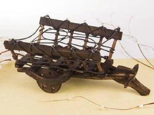 Wooden Bottle & Glass Holder - Ouch Cart