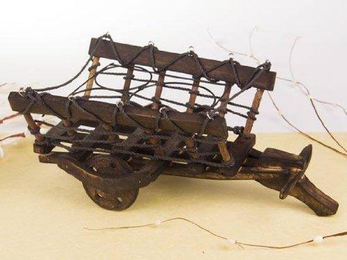 Wooden Bottle & Glass Holder - Ouch Cart